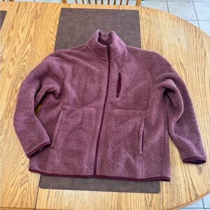 Girlfriend Collective Pink Fleece Jacket